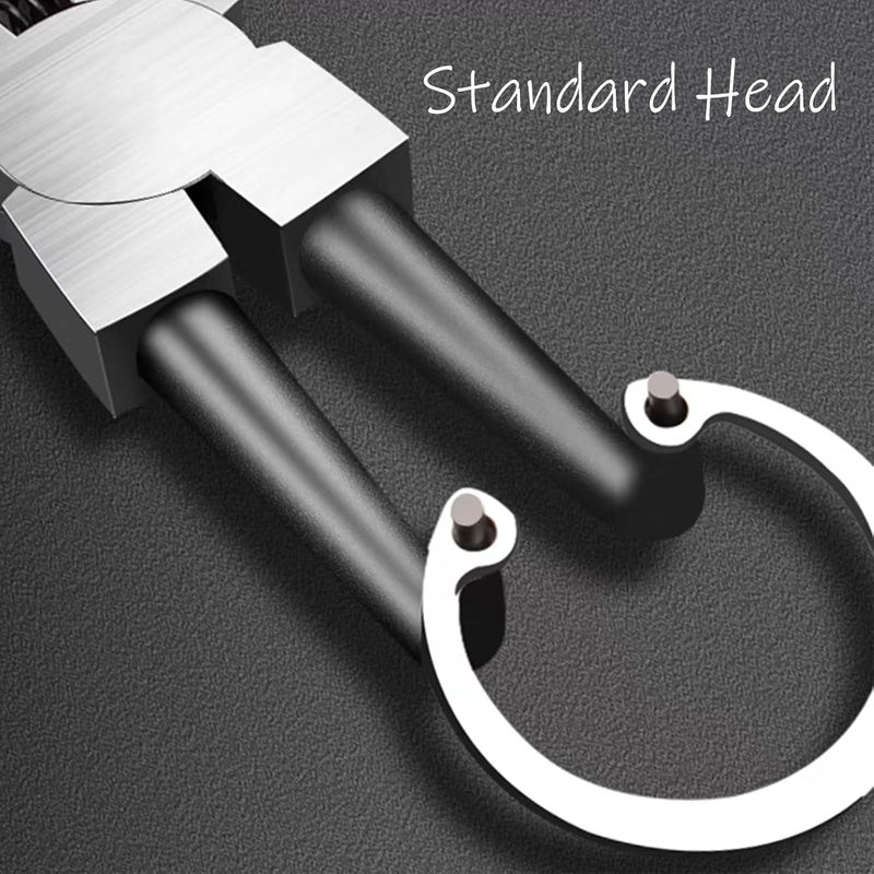 BJDSI Bent Internal Snap Ring Pliers 9 inch,Internal Spring,Anti-Rust,Head Size:0.08". - Image 3